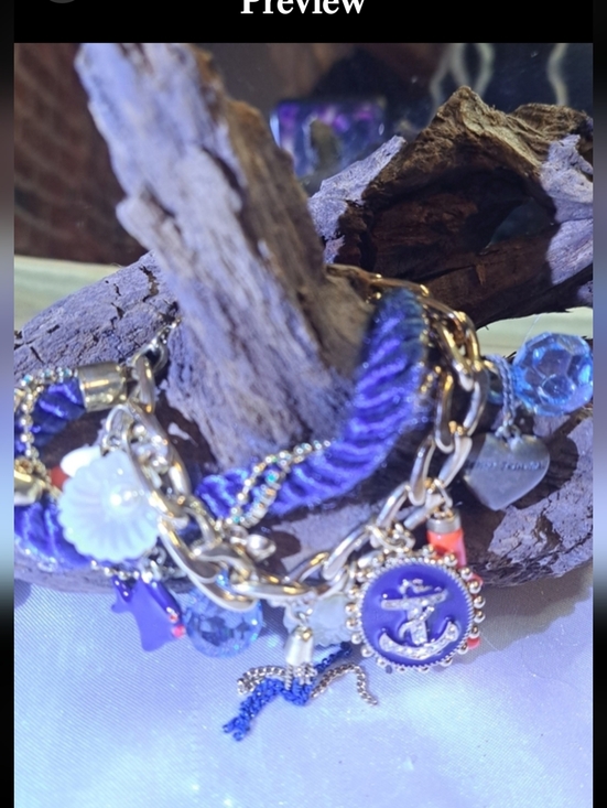 Betsey Johnson Jewelry - RARE BETSY JOHNSON VINTAGE NAUTICAL THEMED BRACLET